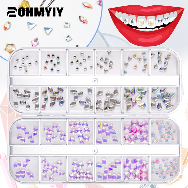 Tooth Gem Kit - 치과 크리스탈 패션 치아 보석, 뷰티
