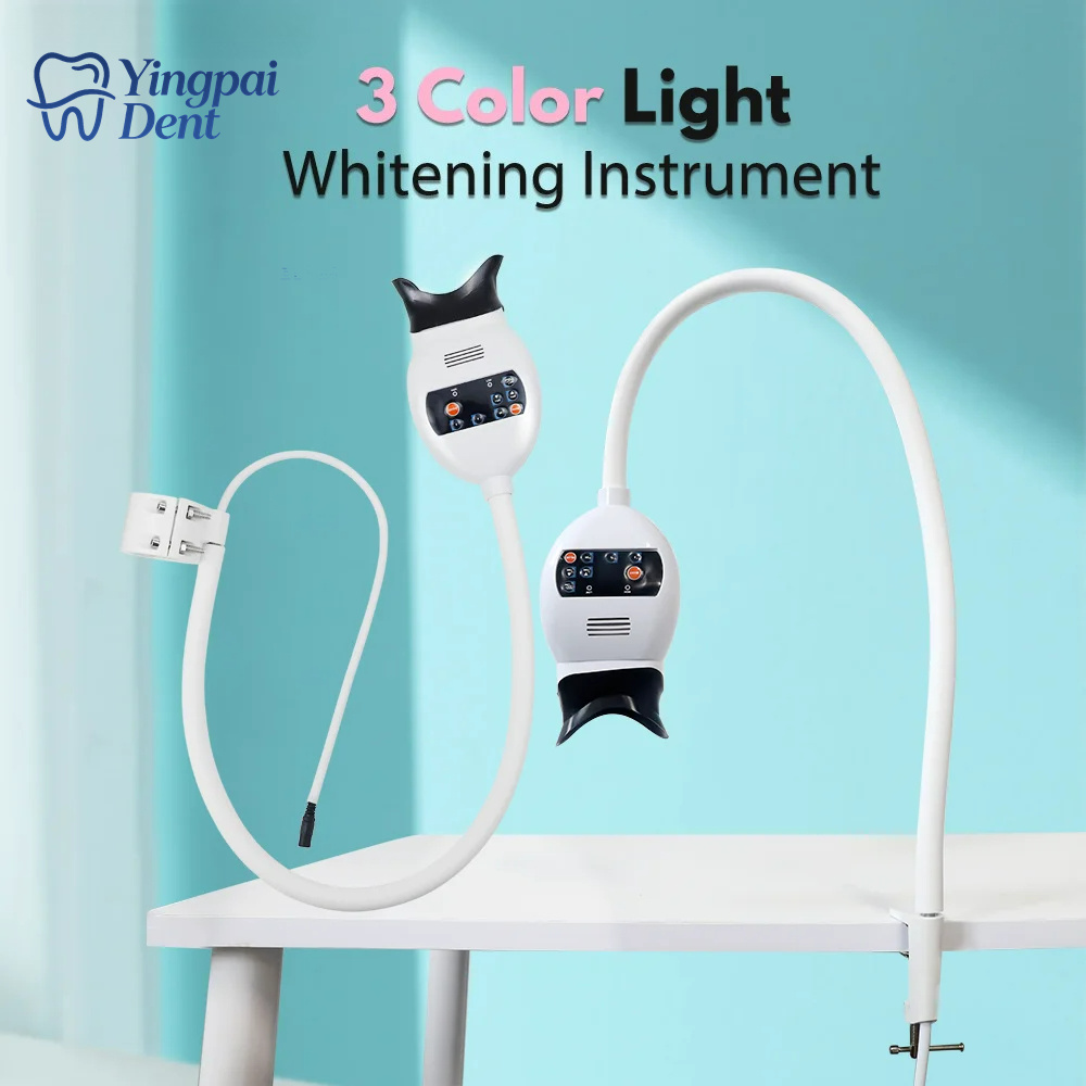 Teeth Whitening Dental - 조절 가능한 3색 LED 치아 미백