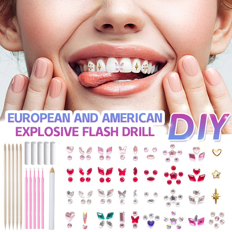 새로운 전문가용 치아 보석 키트 DIY 러브 호스 아이 - Tooth Gem Kit 리뷰 및 가격