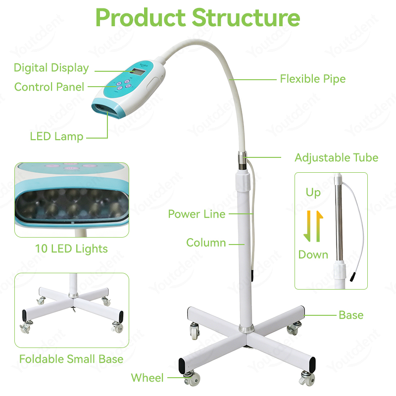 50W 치과용 터치스크린 3색 치아 미백기 냉광 램프  - Teeth Whitening Dental 리뷰 및 가격