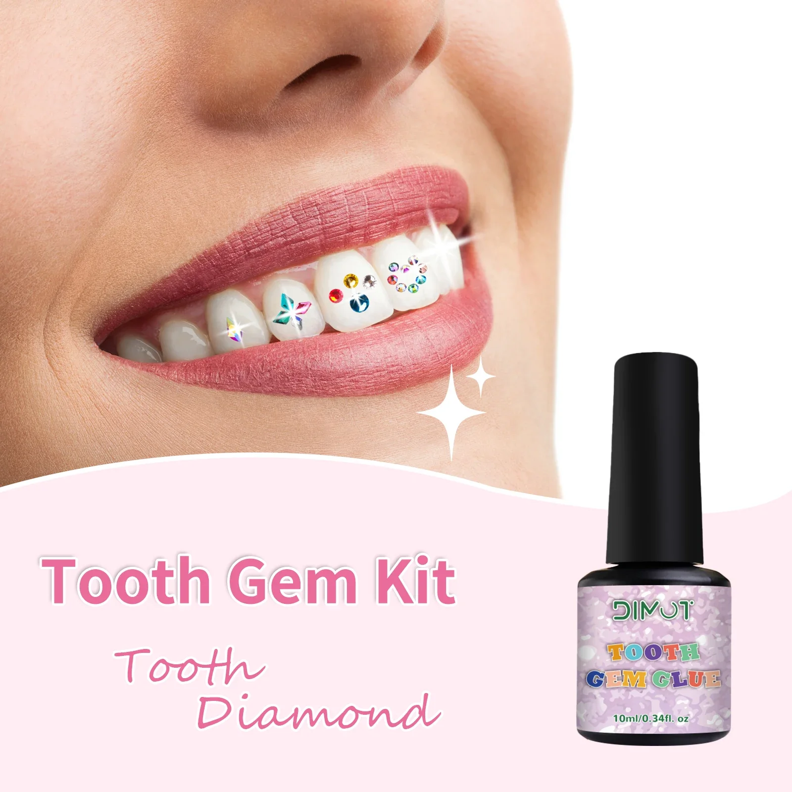 치아 장식 키트 DIY 치아 보석 키트 접착제 및 라이 - Tooth Gem Kit 리뷰 및 가격