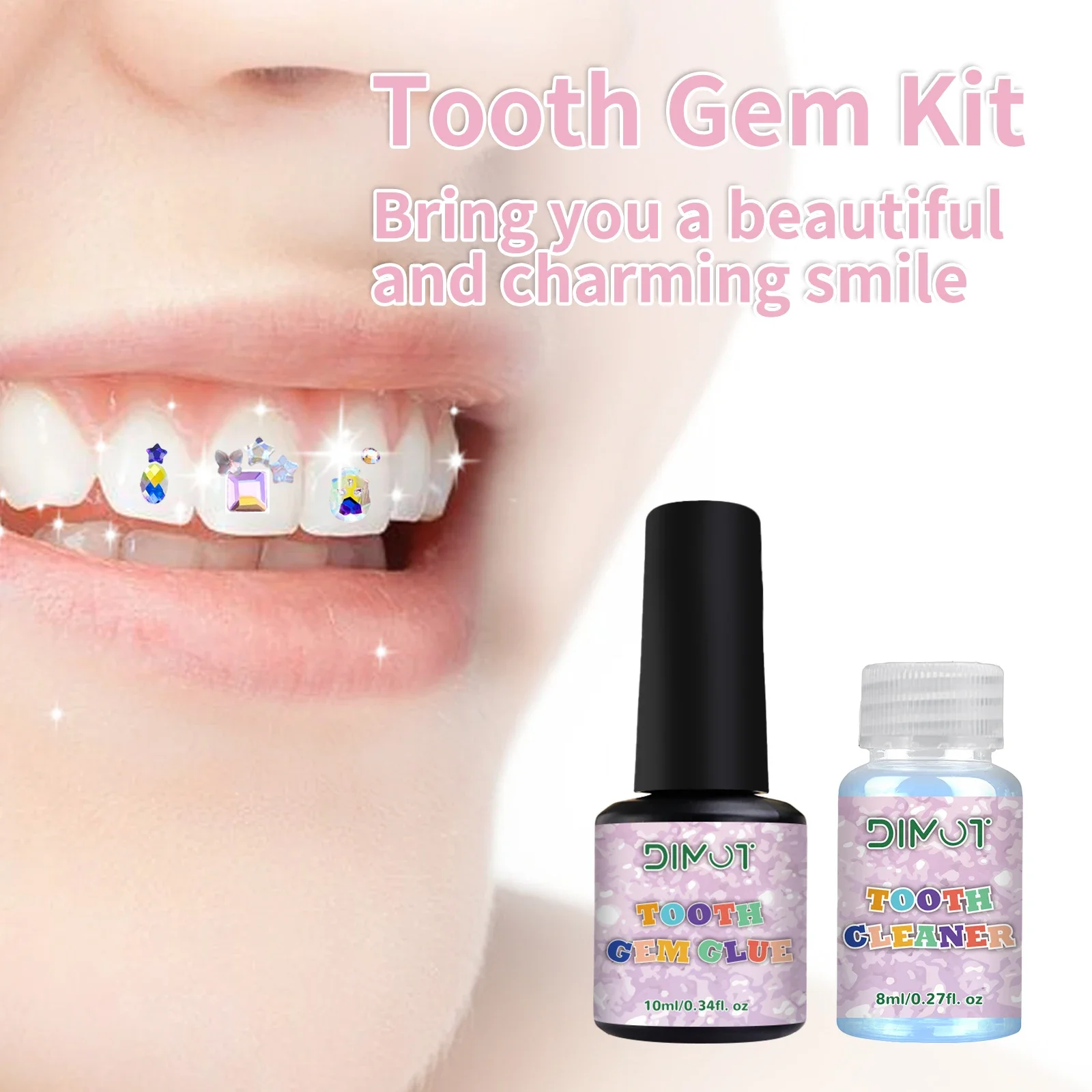 치아 장식 키트 DIY 치아 보석 키트 접착제 및 라이 - Tooth Gem Kit 리뷰 및 가격