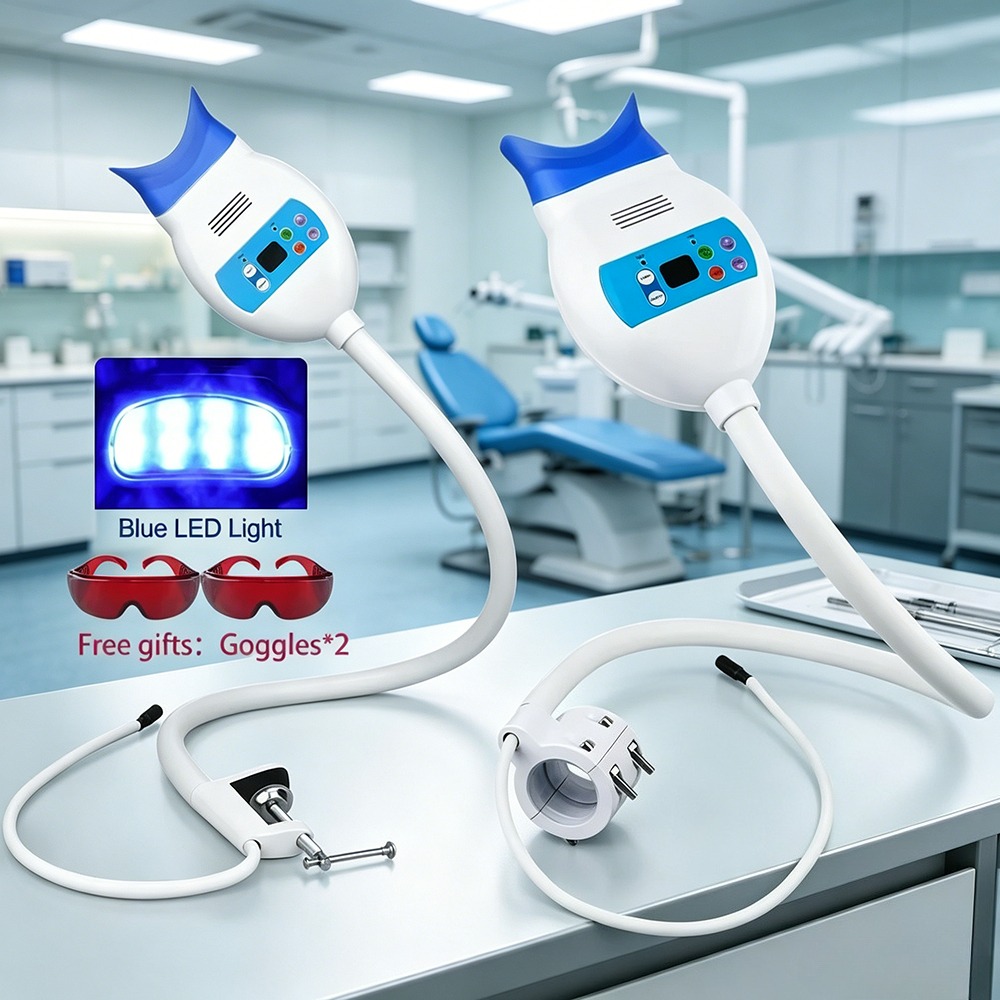 데스크탑 치아 미백 냉광기 8 LED 3색 조절 가능  - Teeth Whitening Dental 리뷰 및 가격