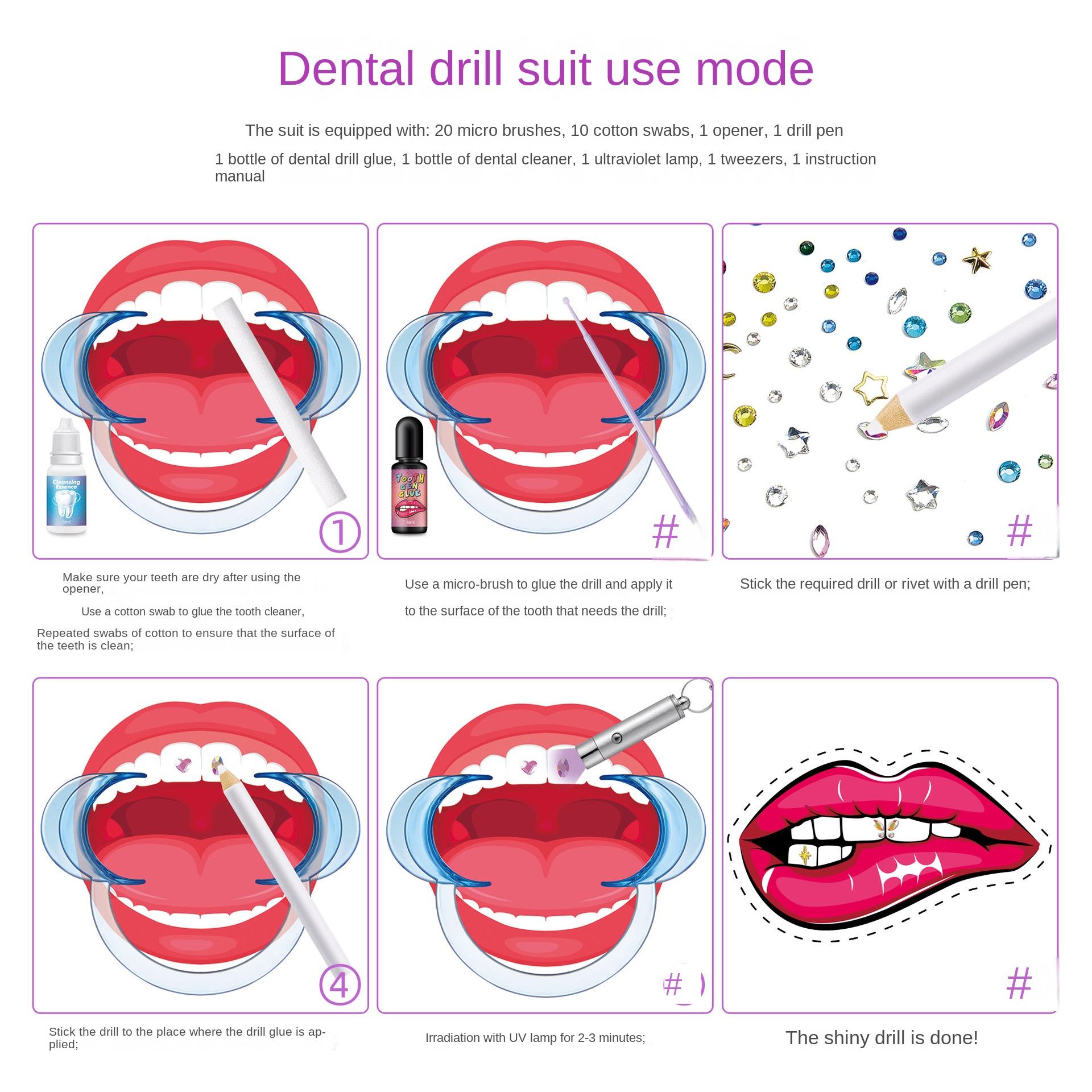 DIY 치아 보석 키트, 보석 키트, 크리스탈 다이아몬 - Tooth Gem Kit 리뷰 및 가격
