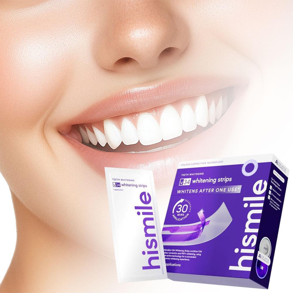 퍼플 리무즈 옐로우 치아 얼룩 제거 스트립 V34 화이 - Teeth Whitening After Care 리뷰 및 가격