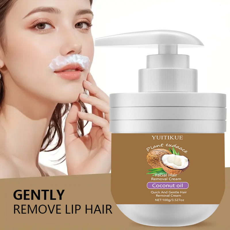 얼굴 제모 크림 100g - 코코넛 오일 함유로 빠르고 - Coconut Oil Pull 리뷰 및 가격