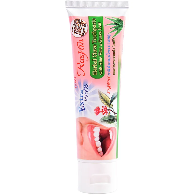 태국산 라시안 허벌 클로브 치약, 담배 및 차 얼룩 제 - Teeth Whitening In Thailand 리뷰 및 가격