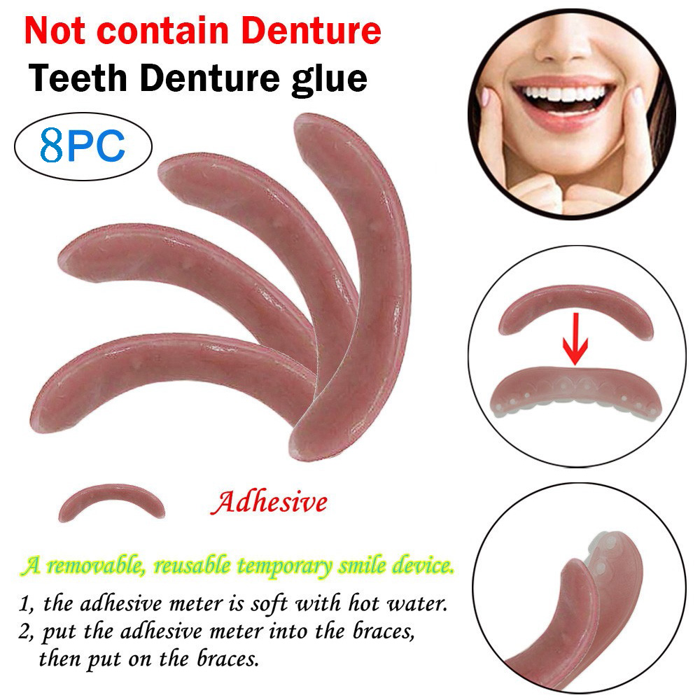 4/8 Pcs 화이트닝 교정기 접착 스트립 임시 미소  - Teeth Whitening Retainer 리뷰 및 가격