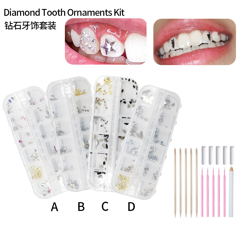 1세트 전문가용 치아 보석 키트 DIY 사랑 말 눈 크 - Tooth Gem Kit 리뷰 및 가격