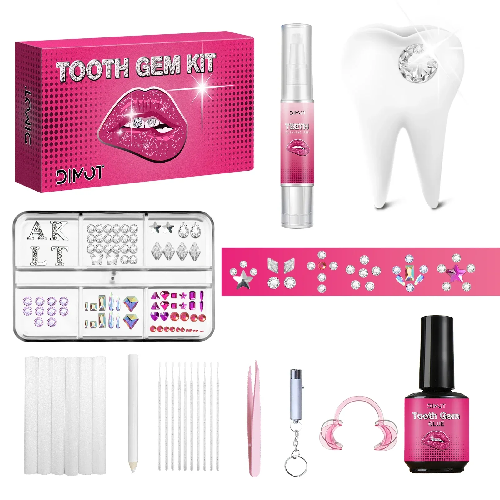 DIY 치아 보석 키트 (크리스탈 글루 & UV 라이트 - Tooth Gem Kit 리뷰 및 가격
