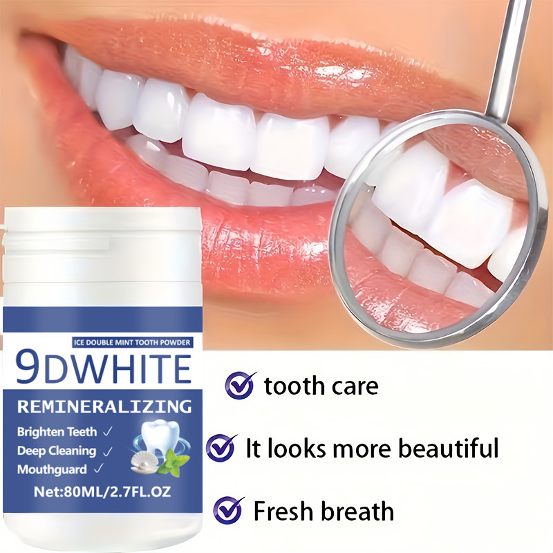 9D 퍼플 치아 미백 파우더 80ml 딥 클리닝 치아  - Teeth Whitening Dental 리뷰 및 가격