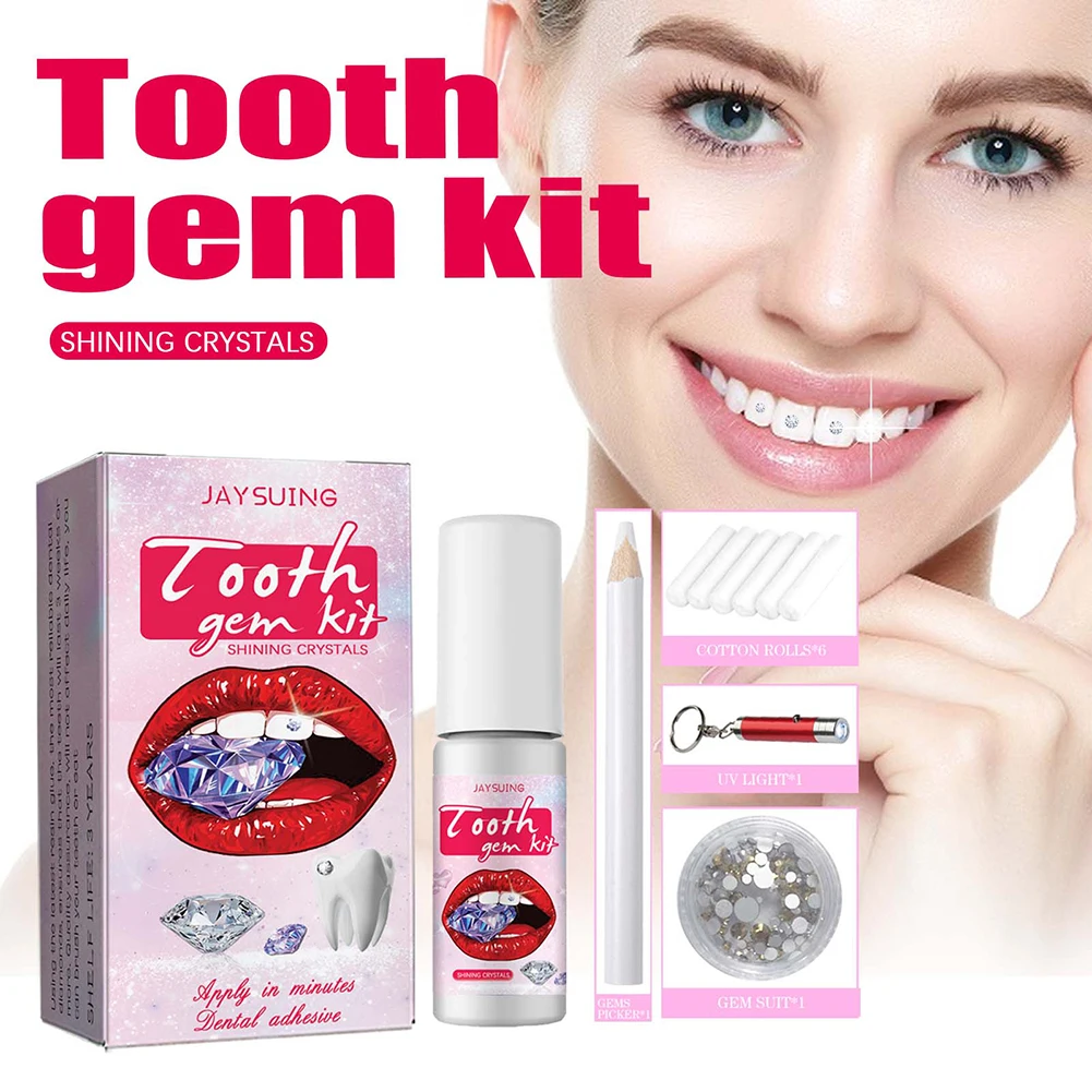 DIY 치아 보석 키트, 경화 조명 접착제, 크리스탈  - Tooth Gem Kit 리뷰 및 가격